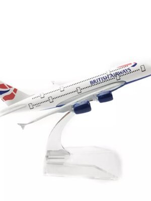 British Airways airplane model Airbus A380 16 cm airplane Metal alloy diecast 1:400 airplane model toy Aircroft model metal toy