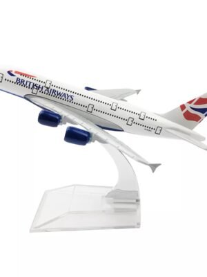 British Airways airplane model Airbus A380 16 cm airplane Metal alloy diecast 1:400 airplane model toy Aircroft model metal toy