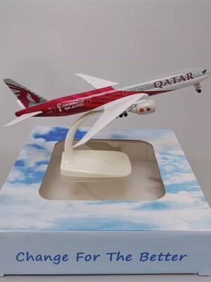 Qatar Airways  b777 20 cm metal fifa World  cup 2020  Airplane Model for decoration  Aircraft