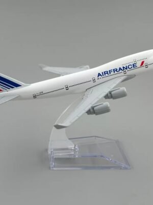 Air France Boeing 747 Model – 16cm 1:400 Scale Metal Alloy Airplane for Decoration