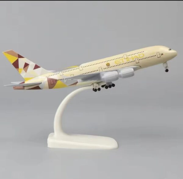 Airplane Model ETIHAD AIRBUS A380 20 cm with wheels Airlines Airplane Diecast Air Plane Model Aircraft w Wheels Landing Gears