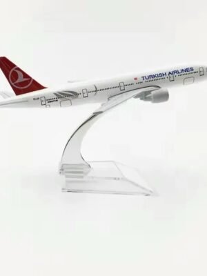 Turkish Airlines B777 Diecast Airplane Model 16cm | 1:400 Metal Aircraft Model Toy | Premium Decoration & Collectible
