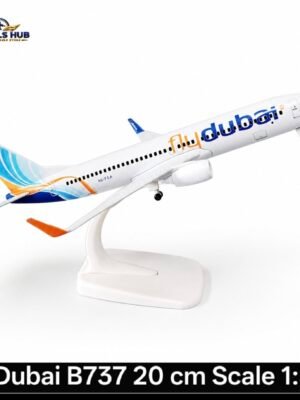 Fly Dubai Airlines Boeing 737-800 Diecast Airplane Model (20cm) with Stand | Premium Aircraft Collectible