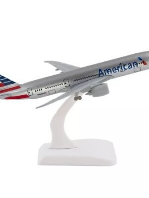American Airlines B787 Diecast Airplane Model – 20cm (1:300 Scale) with Wheels & Stand | Metal Aircraft Model for Office & Home Decor