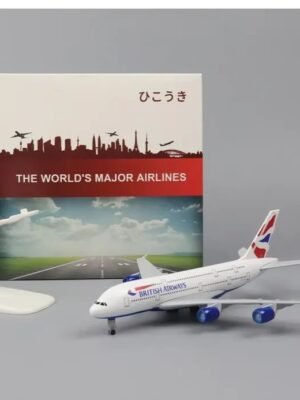 Airline Model Metal British Airways A380 20cm (7.9 inch) Aircraft Model 1:400 Die cast Airplane Model