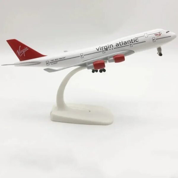 Airplane Model Metal British Virgin Atlantic B747(20cm) 7.9 inches with wheels Airlines Boeing 747 Airways Diecast Airplane Model Plane Model