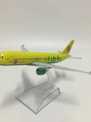 Airplane model Russia Siberia S7 (16cm) Airlines Model metal Airbus A320 Plane JASON TUTU Aircraft Model Diecast Metal 1:400 scale Planes for home and office decoration show peace
