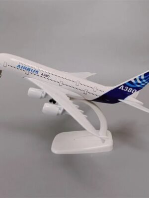 Airbus A380 Airline Model Prototype – 20cm (7.9″) Die-Cast Metal Aircraft with Wheels & Stand | Premium Quality Decorative Airplane Model