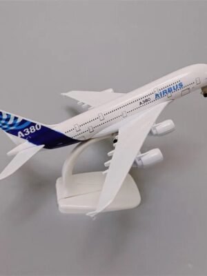 Airbus A380 Airline Model Prototype – 20cm (7.9″) Die-Cast Metal Aircraft with Wheels & Stand | Premium Quality Decorative Airplane Model