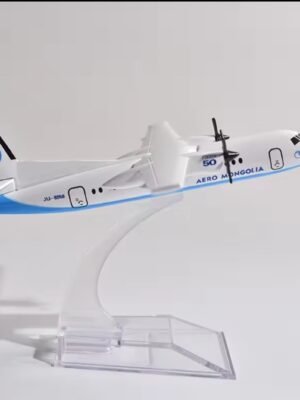 Aero Mongolia Fokker F50 & ERJ145 Airways Diecast Airplane Models – 16cm Metal Aircraft 1:400 Scale Plane – Airline Collectible Model Plane