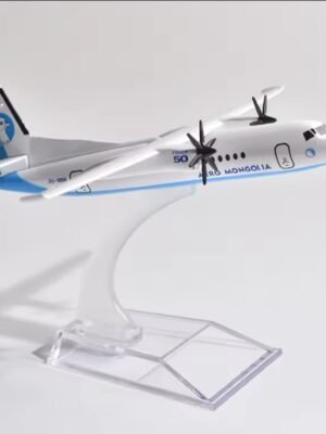 Aero Mongolia Fokker F50 & ERJ145 Airways Diecast Airplane Models – 16cm Metal Aircraft 1:400 Scale Plane – Airline Collectible Model Plane
