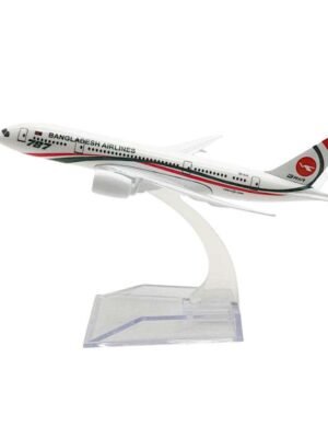 Bangladesh Airlines B787 Model Airplane – 16 cm Diecast Aircraft Model Scale 1:400 for Home and Office Decoration