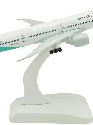 Garuda Indonesia Boeing 777 Airplane Model (20 cm) – 1:300 Scale Diecast Metal Aircraft Model for Home & Office Decoration
