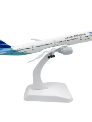 Garuda Indonesia Boeing 777 Airplane Model (20 cm) – 1:300 Scale Diecast Metal Aircraft Model for Home & Office Decoration