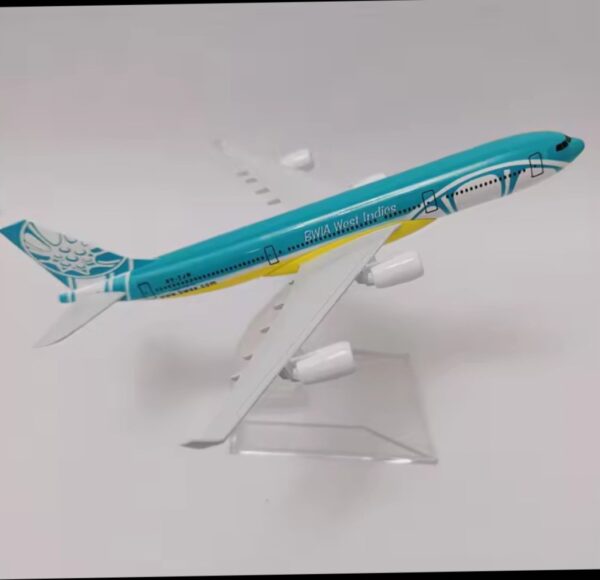 BWIA West Indies Airbus A340 (16 cm) Airplane Model Scale 1:400 Diecast Metal Aircraft Model for Home and Office Decoration