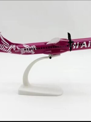 Korean Hi Air ATR 72 Aircraft Model 20cm 1:300 Scale Alloy Diecast Plane with Propellers, Wheels & Landing Gear – Collectible Metal Airplane for Display & Decor