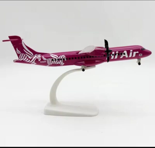 Korean Hi Air ATR 72 Aircraft Model 20cm 1:300 Scale Alloy Diecast Plane with Propellers, Wheels & Landing Gear – Collectible Metal Airplane for Display & Decor