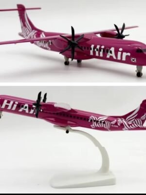 Korean Hi Air ATR 72 Aircraft Model 20cm 1:300 Scale Alloy Diecast Plane with Propellers, Wheels & Landing Gear – Collectible Metal Airplane for Display & Decor