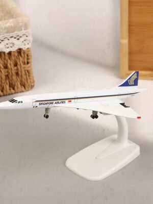 Air France Singapore Concorde 20cm 1:300 Scale Diecast Airplane Model – Metal Airlines Model Aircraft Collection