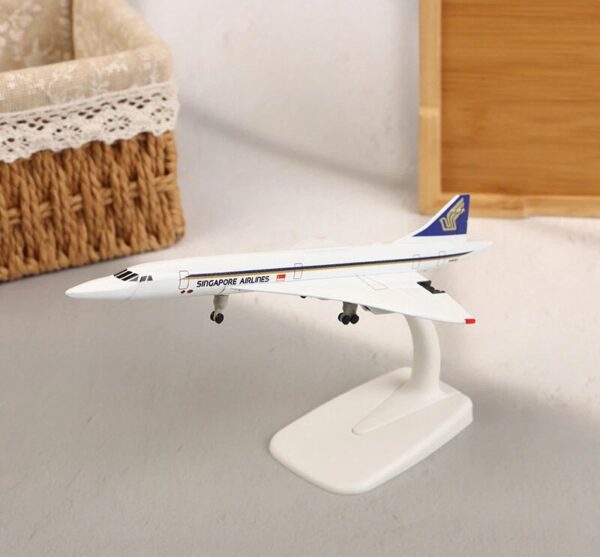Air France Singapore Concorde 20cm 1:300 Scale Diecast Airplane Model – Metal Airlines Model Aircraft Collection