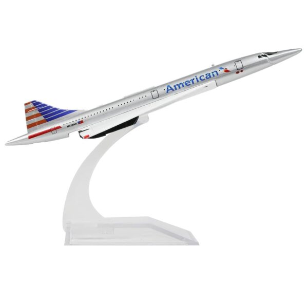 Concorde American Airways 16cm Metal Diecast Model Plane – 1:400 Scale Aircraft