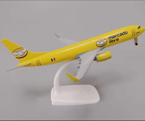 Mexican Mercado Libre Airlines Boeing 737 – 1:300 Scale Diecast Metal Airplane Model with Wheels | Alloy Aircraft for Home & Office Decoration