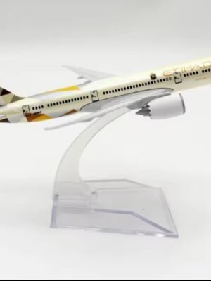 Etihad Airways Boeing B787 Dreamliner 16cm Diecast Airplane Model – Scale 1:400 Metal Aircraft Plane Model for Kids, Desk Display, Gift & Collection – Airlines Model Toy