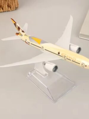 Etihad Airways Boeing B787 Dreamliner 16cm Diecast Airplane Model – Scale 1:400 Metal Aircraft Plane Model for Kids, Desk Display, Gift & Collection – Airlines Model Toy