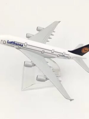 Lufthansa Airlines A380 Diecast Model – 16cm Metal Airplane (1:400 Scale) Collectible Aircraft Toy