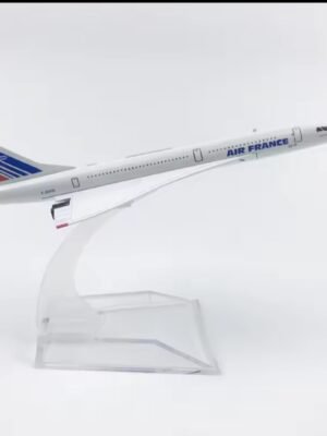 Air France Concorde 16cm Scale 1:400 Metal Airplane Model – Alloy Diecast Airliner Plane Toy, Miniature Aircraft for Home & Office Decoration & Collection