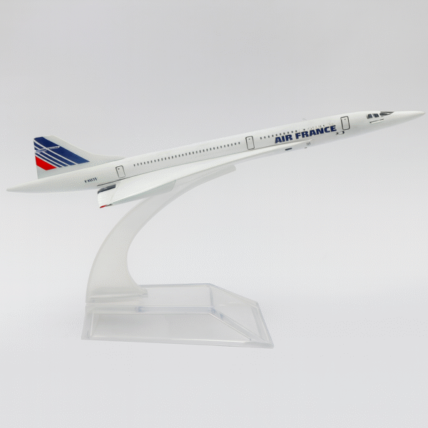 Air France Concorde 16cm Scale 1:400 Metal Airplane Model – Alloy Diecast Airliner Plane Toy, Miniature Aircraft for Home & Office Decoration & Collection