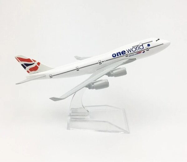 British Airways Oneworld Boeing 747 – 16cm 1:400 Scale Diecast Aircraft Model | Metal Airplane Model | Collectible Plane for Home & Office Decoration