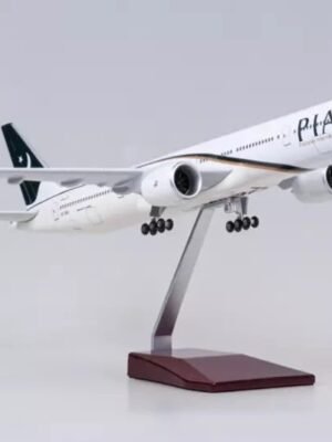 PIA Boeing 777 Big Size 47 cm Diecast Airplane Model with Wheels & Stand | Metal Aircraft Collectible for Home & Office Decoration