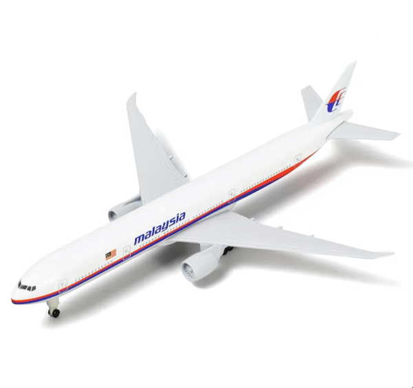Malaysia Airlines Boeing 777 Scale 1:300 Diecast Metal Aircraft Model with Stand – Premium Collectible Airplane Model for Aviation Enthusiasts, Home Décor & Gift Collection