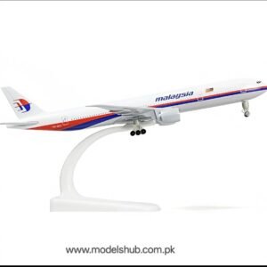 Malaysia Airlines Boeing 777 Scale 1:300 Diecast Metal Aircraft Model with Stand – Premium Collectible Airplane Model for Aviation Enthusiasts, Home Décor & Gift Collection