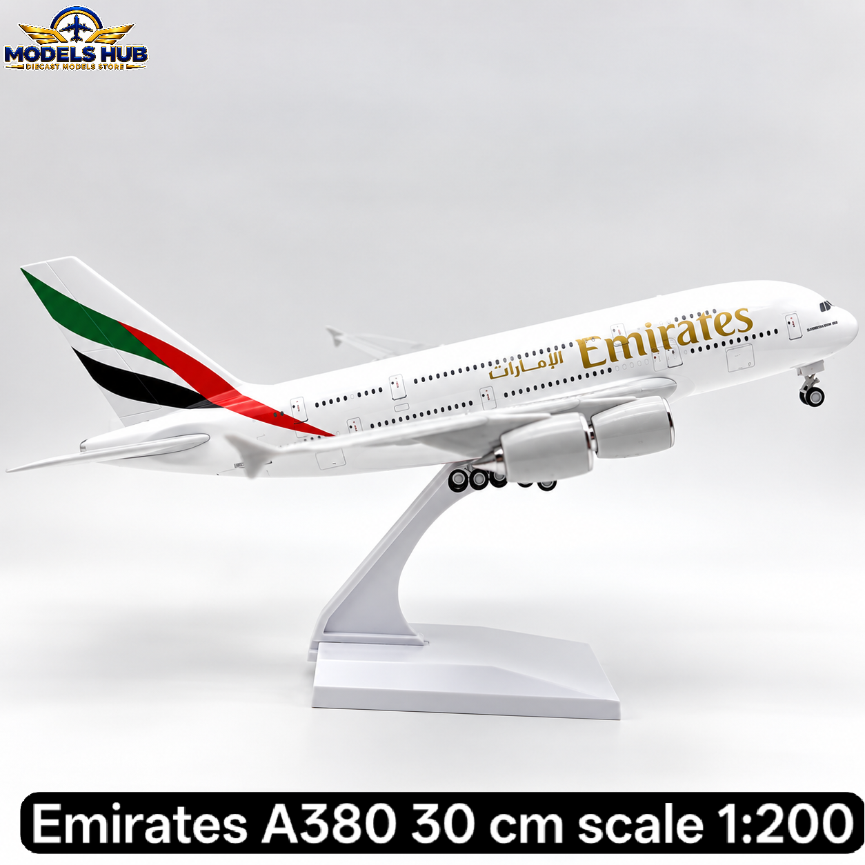 Emirates Airbus A380 30cm 1:200 Metal Airplane Model