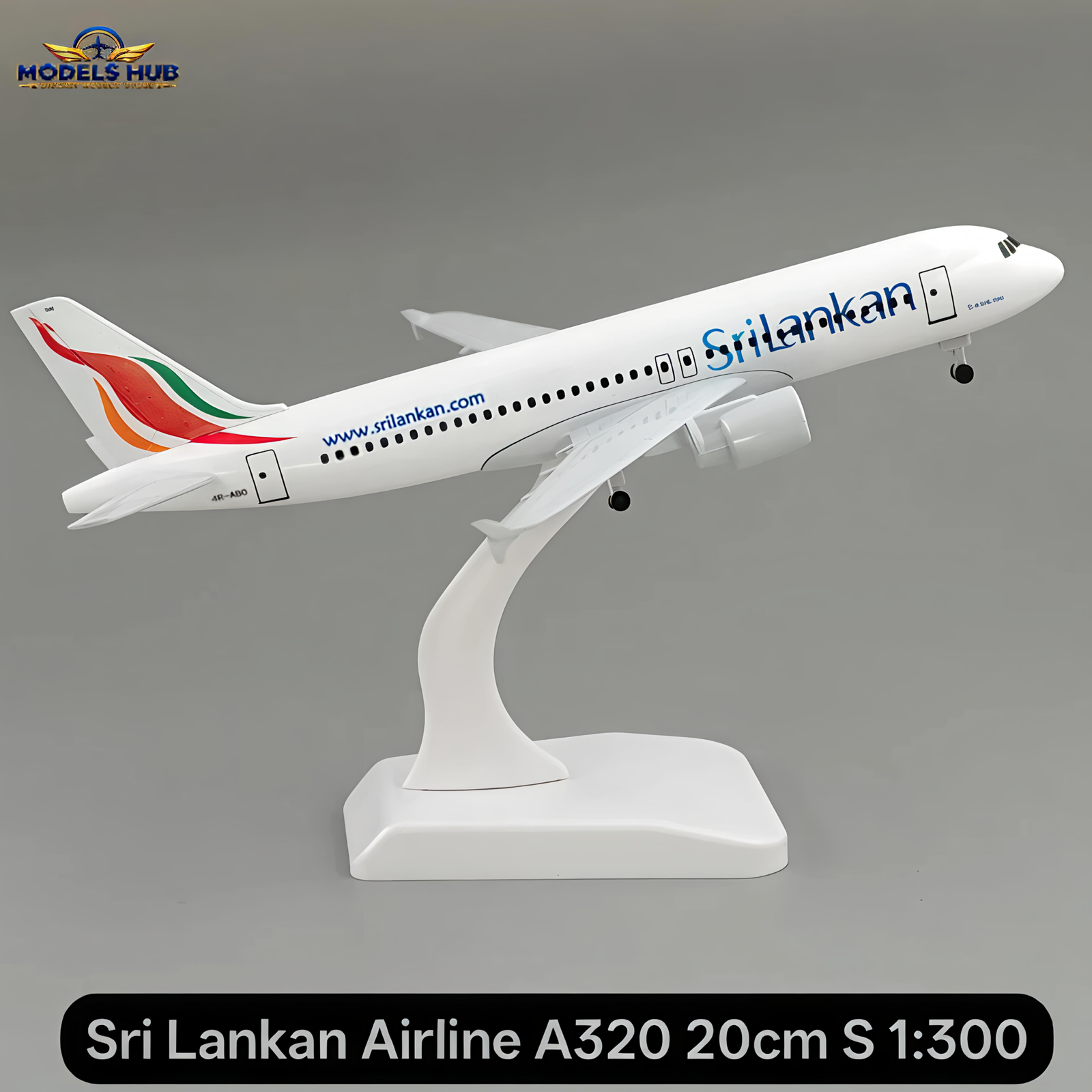 Sri Lanka Airways A320 1:300 Scale 20cm Diecast Model Airplane – Collectible Aircraft Replica for Home & Office Decor, Gift Toy**